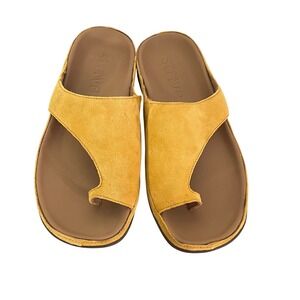 Strive capri Slide Honey Leather‎ Sandal Women's Size 8